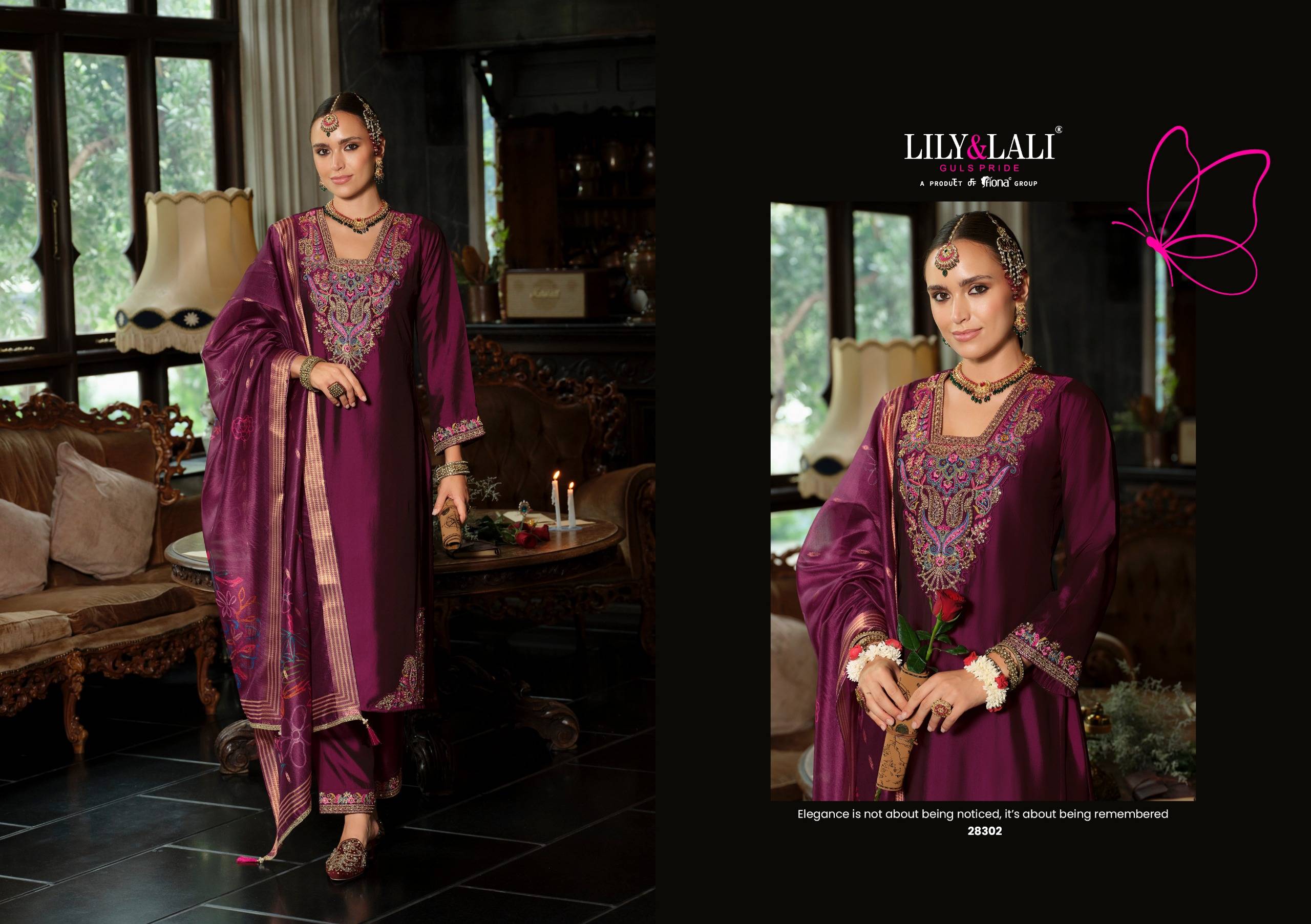 Sindoor by LILY & LALI 28301 to 28304 series Hand Work karwa chauth stitched dresses at Wholesale Price
